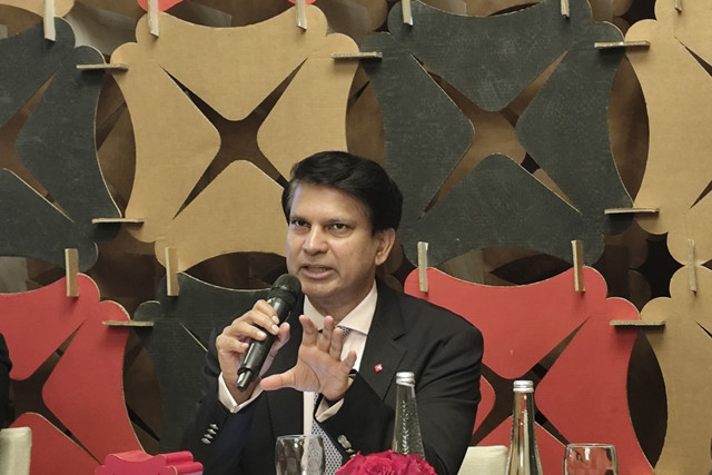 Chief Economist DBS Group Research Taimur Baig dalam Media Briefing Asian Insight Conference Bank DBS, di Jakarta Pusat, Rabu (21/5/2025). Foto: Widya Islamiati/kumparan