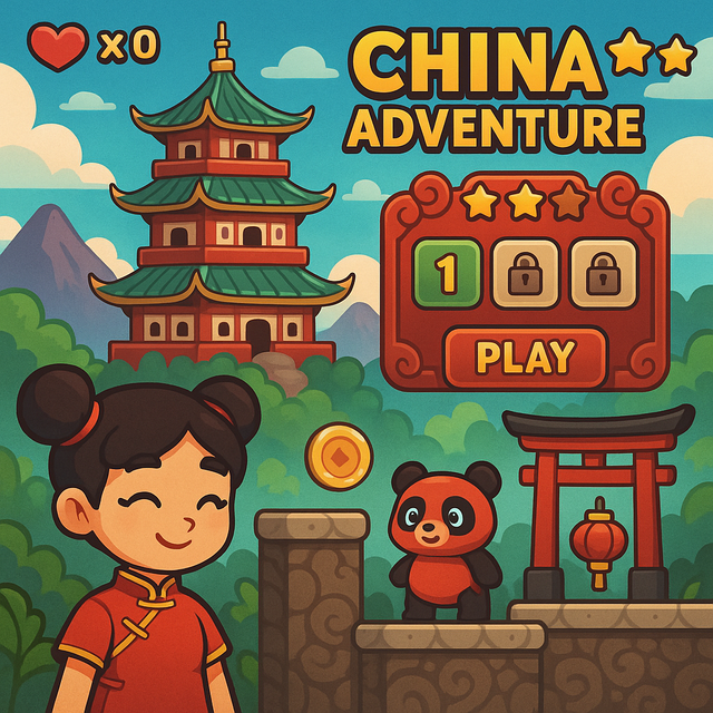 ilustrasi video game dengan budaya China (foto dibuat oleh AI)