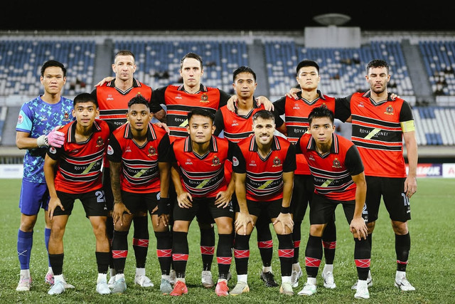 Duli Pengiran Muda Mahkota Football Club (DPMM FC), klub sepak bola asal Brunei Darussalam. Foto: Instagram @officialdpmmfc