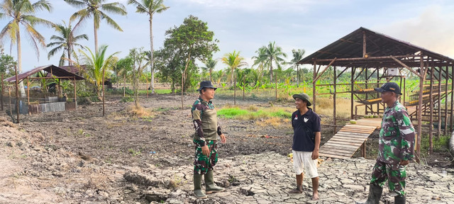 Lahan yang disiapkan untuk program ketahanan pangan. Foto: Dok. Kodim Mempawah