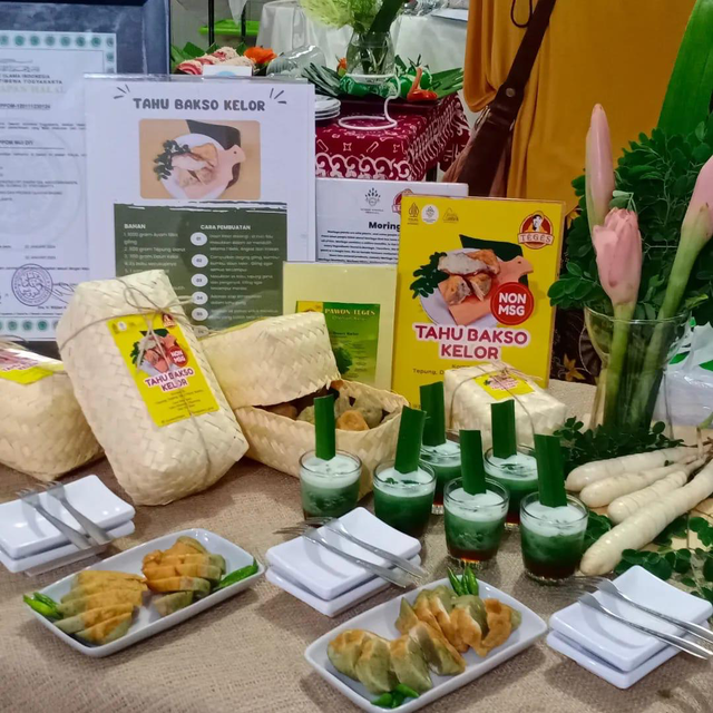 Aneka olahan pangan daun kelor Pawon Teges milik Siti Fatimah asal Desa Hargobinangun, Sleman. Foto: Dok. BRI