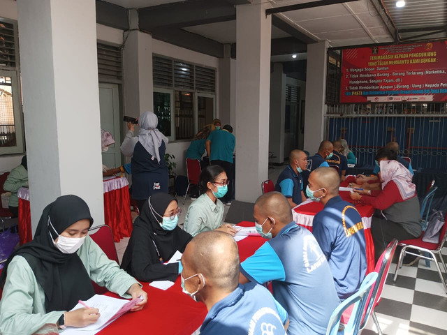 Lapas Klaten Bersama Balai Kesehatan Masyarakat Gelar VCT dan Skrining TB