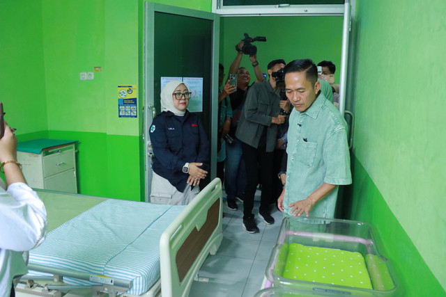 Wali Kota Palembang, Ratu Dewa, saat launching puskesmas rawat inap/ist.