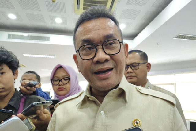 Menteri Perdagangan (Mendag) Budi Santoso di acara Stadium Generale: Young Entrepreneurs Leadership di Auditorium Fisipol UGM, Jumat (23/5/2025). Foto: Arfiansyah Panji Purnandaru/kumparan