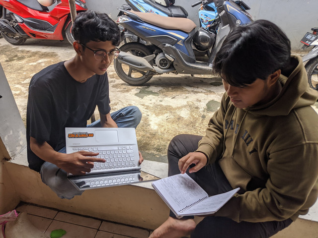 contoh komunikasi interpersonal (dokumen pribadi)