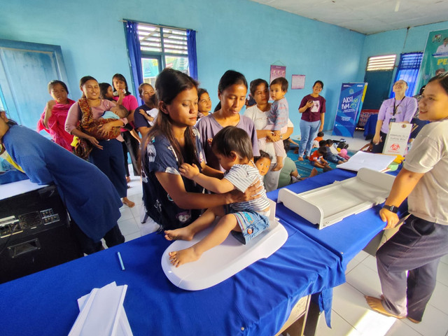 Aksi PNM melalui cegah stunting dan imunisasi gratis. (ist)