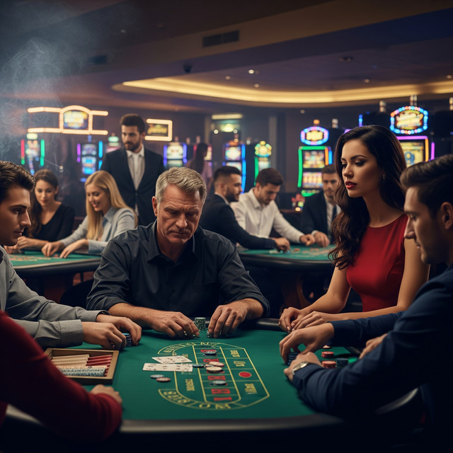Ilustratrasi lokalisasi perjudian. Generate by Gemini.