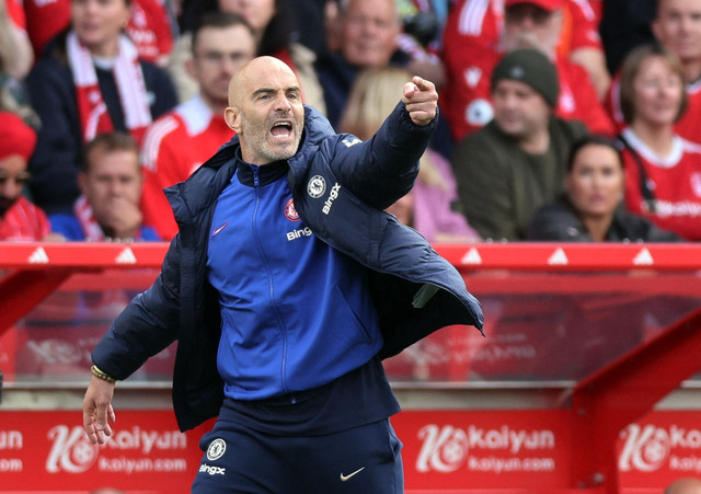 Pelatih Chelsea FC, Enzo Maresca. Foto: REUTERS/David Klein