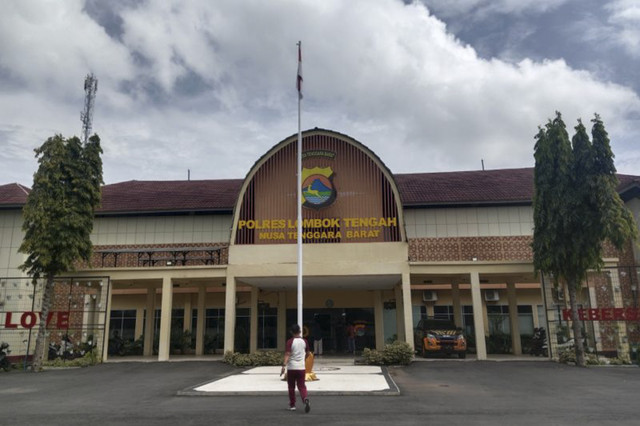 Gedung Polres Lombok Tengah, Provinsi NTB. Foto: Akhyar Rosidi/ANTARA