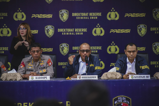 konferensi pers tentang Operasi Brantas Jaya 2025 di Mapolda Metro Jaya, Senin (26/5/2025). Foto: Jamal Ramadhan/kumparan