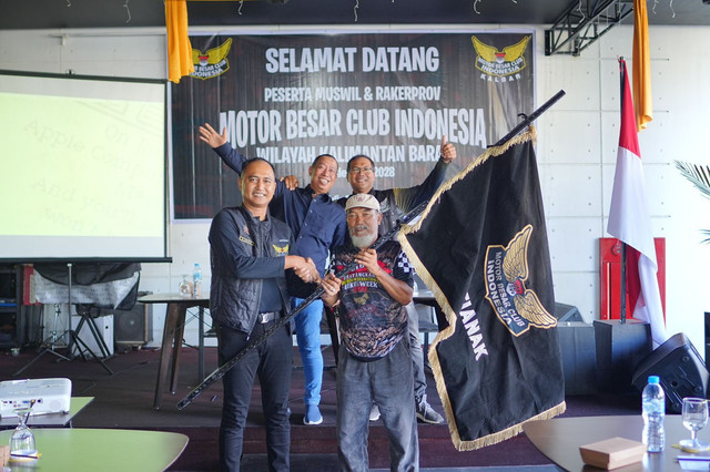 Muswil dan Rakerprov Motor Besar Club Indonesia (MBCI) di Wilayah Kalbar. Foto: Istimewa.