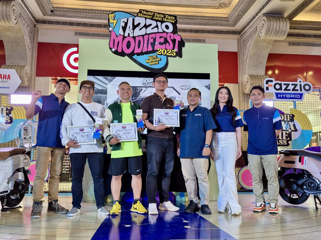 Para pemenang Fazzio Modifest Yogyakarta 2025. Foto: Dok. Yamaha Yogyakarta