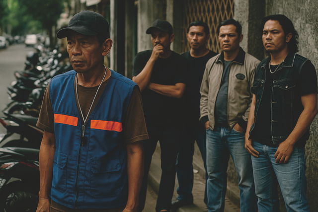 Gambar ilustrasi Preman dan Tukang Parkir | Foto : Autor 
