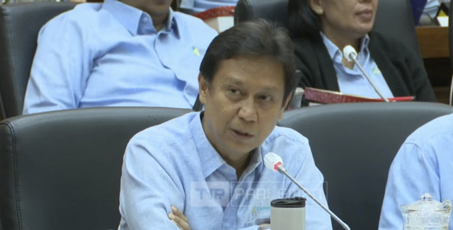 Menteri Kesehatan Budi Gunadi Sadikin saat rapat kerja (Raker) Komisi IX DPR RI dengan Menkes, DSJN, Dirut BPJS Kesehatan, Persi, ARSSI, Arsada, dan Apkesmi. Foto: Youtube/ TVR Parlemen