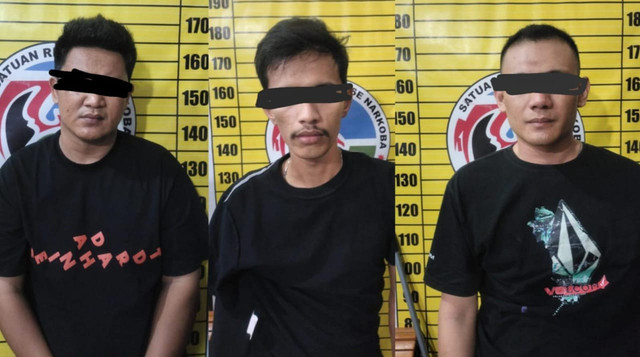3 pemuda di Mempawah ditankap karena narkoba. Foto: Dok. Istimewa