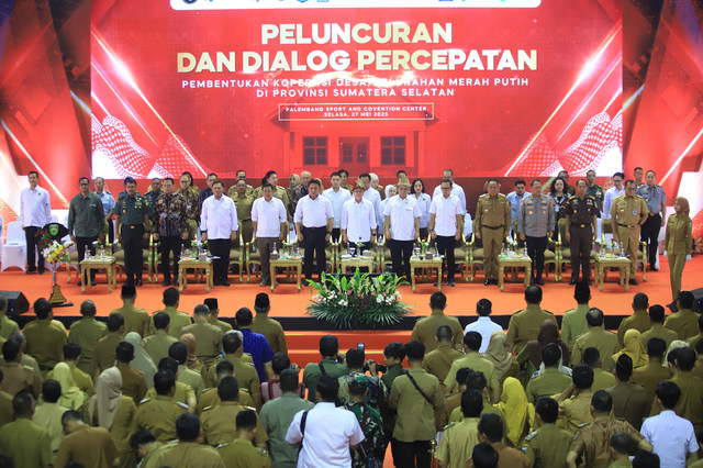 Acara Peluncuran dan Dialog Percepatan Pembentukan Koperasi Merah Putih Desa/Kelurahan se-Sumsel/ist