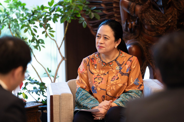 Ketua DPR RI Puan Maharani bertemu dengan Ketua Parlemen Jepang Nukaga Fukushiro di Tokyo, Jepang, Rabu (28/5/2025). Foto: DPR RI