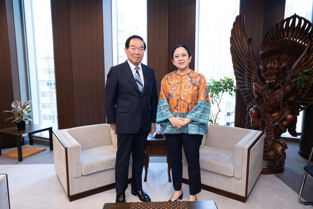 Ketua DPR RI Puan Maharani bertemu dengan Ketua Parlemen Jepang Nukaga Fukushiro di Tokyo, Jepang, Rabu (28/5/2025). Foto: DPR RI