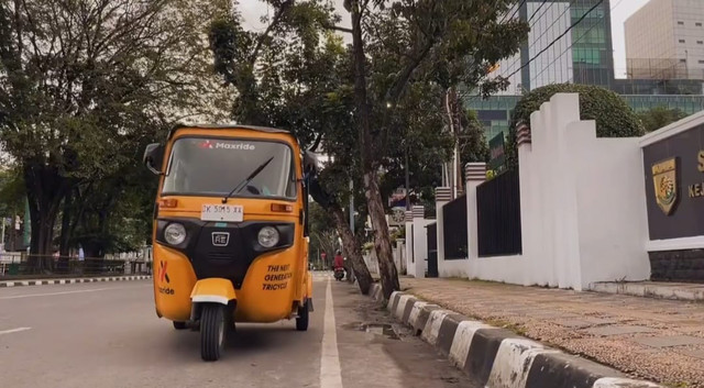 Ilustrasi bajaj Maxride. Foto: _iiqbalm/Maxride Indonesia