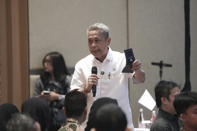 Wamensos Agus Jabo hadir dalam Public Hearing Gempita (Gerakan Milenial Pecinta Tanah Air) bersama Kantor Komunikasi Presiden pada Rabu (28/5/2025) di Jakarta. Foto: Dok. Kemensos