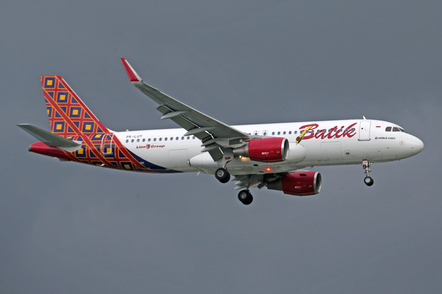 Salah satu pesawat dari maskapai Batik Air. (Foto: Pexels.com, Jeffry S.S.)