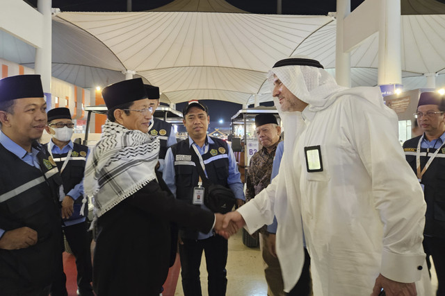Amirul Hajj Nasaruddin Umar tiba di Jeddah. Foto: Dok. Kemenag