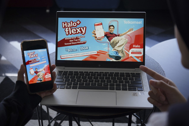 Halo+ flexy memberikan fleksibilitas ganti paket pascabayar dengan kuota hingga 65 GB, serta kendali lebih dengan pembelian add-on terpisah dari tagihan bulanan. Foto: Dok. Telkomsel
