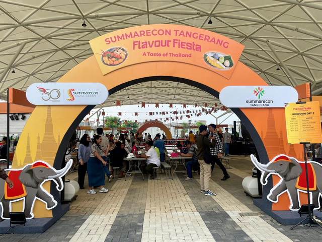 Acara festival kuliner Thailand, Flavour Fiesta 2025: A Taste of Thailand di Summarecon Tangerang. Foto: Salsha Okta Fairuz/kumparan