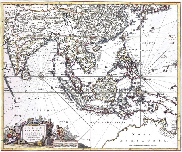 (Sumber: diolah oleh penulis) Peta kuno jalur perdagangan VOC