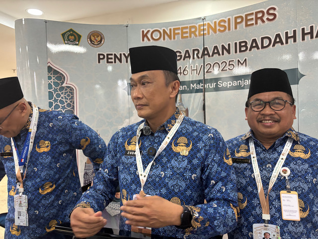Kepala Badan Kepegawaian Negara (BKN) Zudan Arif Fakrulloh di Kantor Daker Makkah. Foto: Moh Fajri/kumparan
