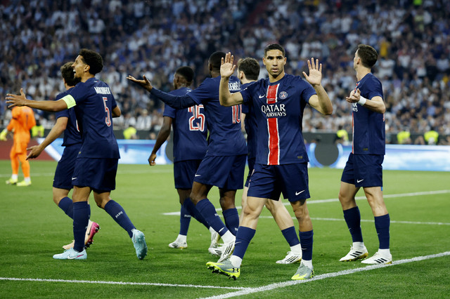 PSG vs Inter Milan di Liga Champions. Foto: Peter Cziborra/REUTERS
