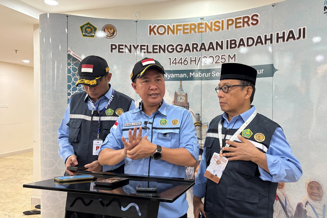 Dirjen PHU Hilman Latief di Kantor Daker Makkah. Foto: Moh Fajri/kumparan