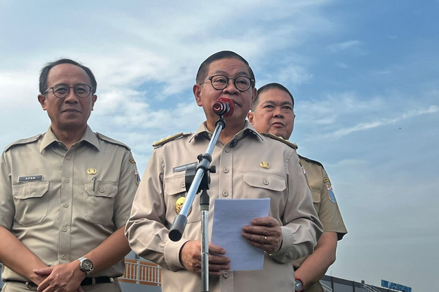 Gubenur Jakarta Pramono Anung di Stadion Tugu, Jakarta Utara, Senin (2/6/2025). Foto: Rayyan Farhansyah/kumparan