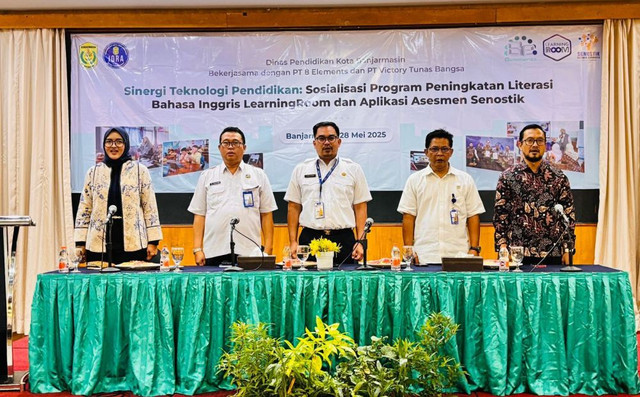 Sosialisasi Program Peningkatan Literasi Bahasa Inggris LearningRoom dan Aplikasi Asesmen Senostik