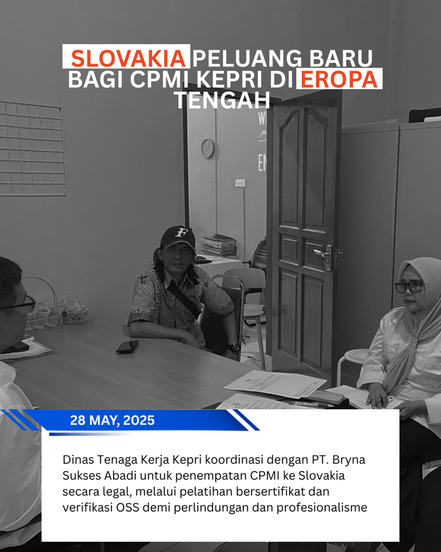 Kunjungan perwakilan PT Bryna Sukses Abadi, sumber : Disnaker Kepri