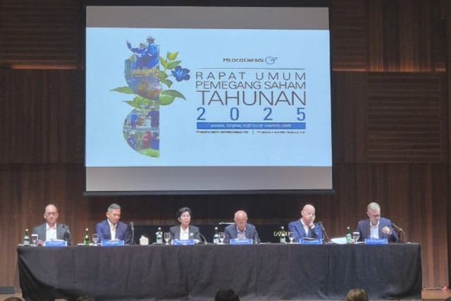 Rapat Umum Pemegang Saham Tahunan (RUPST) PT Medco Energi Internasional Tbk (MEDC) tahun buku 2024, Selasa (3/6/2025). Foto: Dok. Medco Energi