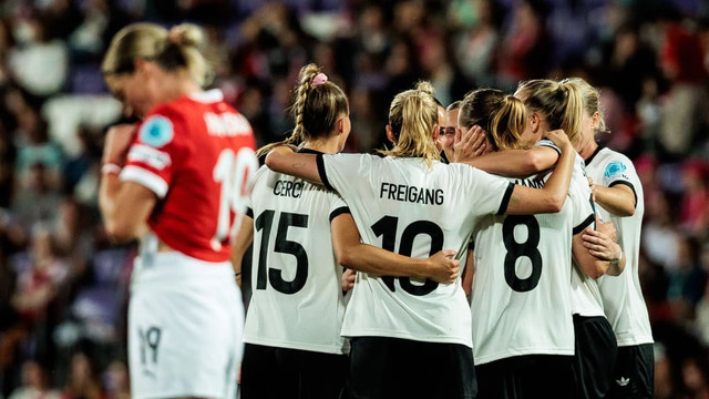Timnas Wanita Jerman menang 0-6 atas Austria di Generali-Arena, Rabu (5/6). Foto: Dok. dfb.de