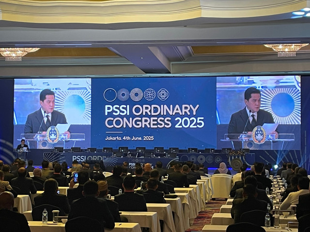 Pembukaan Kongres Biasa PSSI di Hotel Ritz Carlton, Kuningan, Jakarta, Rabu (4/6). Foto: Aji Nugrahanto/kumparan