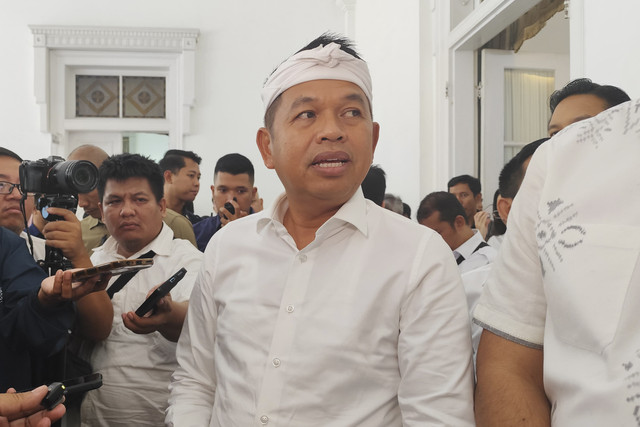 Gubernur Jawa Barat Dedi Mulyadi di Gedung Pakuan, Bandung, Jawa Barat, Rabu (4/6/2025). Foto: Alya Zahra/kumparan 