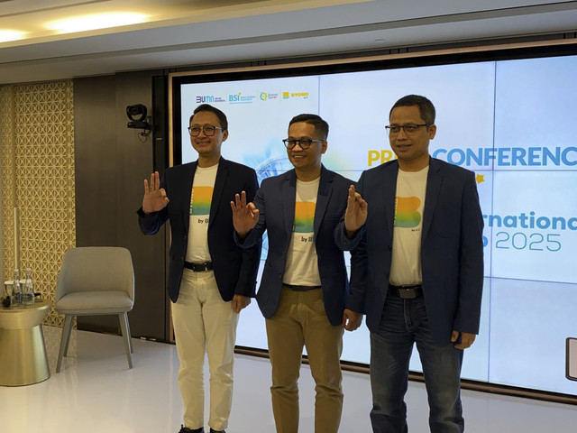 Konferensi pers BSI International Expo 2025, di kantor BSI, Jakarta, Rabu (4/6/2025). Foto: Muhammad Fhandra Hardiyon/kumparan