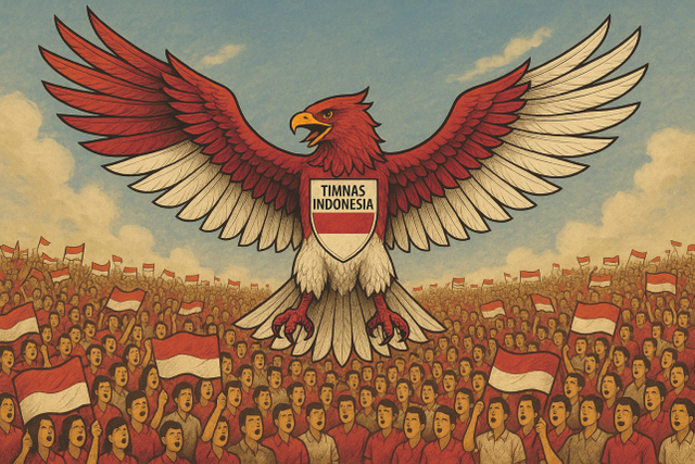 Ilustrasi Timnas Garuda | Gambar : Author