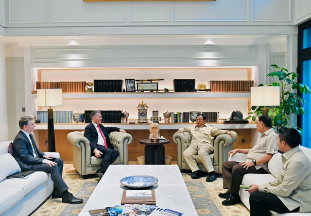 Prabowo Subianto menerima Wakil Perdana Menteri Australia, Bapak Richard Marles di Jakarta, Kamis (5/6/2025). Foto: Instagram/ @sekretariat.kabinet