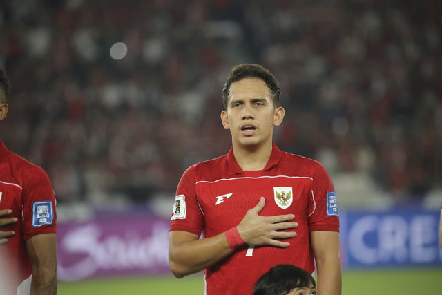 Pemain Timnas Indonesia Egy Maulana Vikri pada pertandingan kualifikasi Piala Dunia 2026 antara Indonesia vs China di Stadion Gelora Bung Karno di Jakarta, Kamis (5/6/2025). Foto: Aditia Noviansyah/kumparan