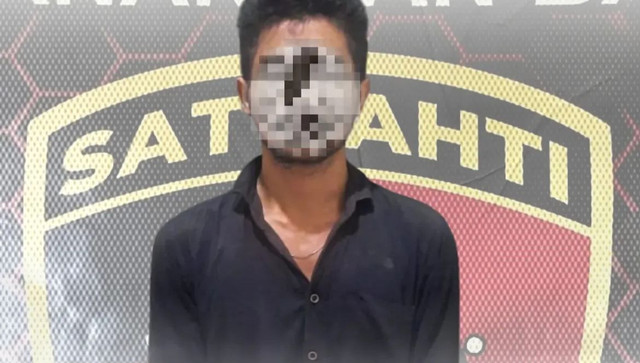 Pelaku pencabulan terhadap anak diamankan Polresta Pontianak. Foto: Dok. Instagram @polresta_pontianak