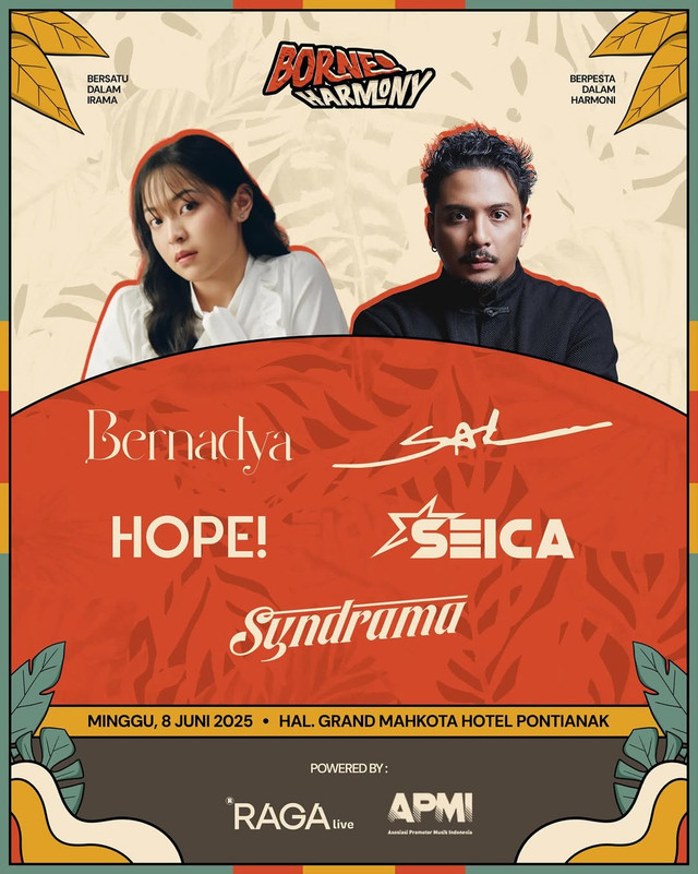Borneo Harmony Music Concert digelar pada Minggu, 8 Juni 2025. Foto: Dok. Instagram @borneoharmony