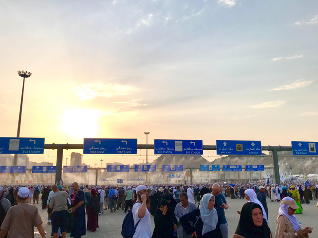 Suasana jalanan jamarat menuju mekkah I Dok. Pribadi Muhammad Abdul Aziz