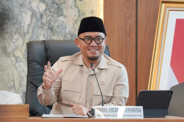 Wakil Kepala Badan Penyelenggara Haji Dahnil Anzar Simanjuntak. Foto: ANTARA/HO-BP Haji