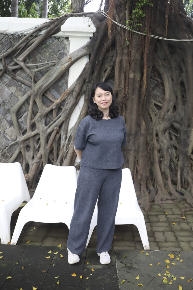 Suryana Paramita, produser film Sore: Istri dari Masa Depan saat berkunjung ke kumparan, Selasa (10/6/2025). Foto: Syawal Febrian Darisman/kumparan