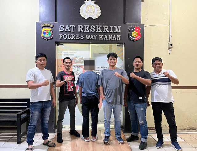 ABH yang diamankan karena memperkosa anak dibawah umur. | Foto: Dok Humas Polres Way Kanan