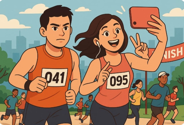 Gambar ilustrasi maraton, sumber dokumen pribadi